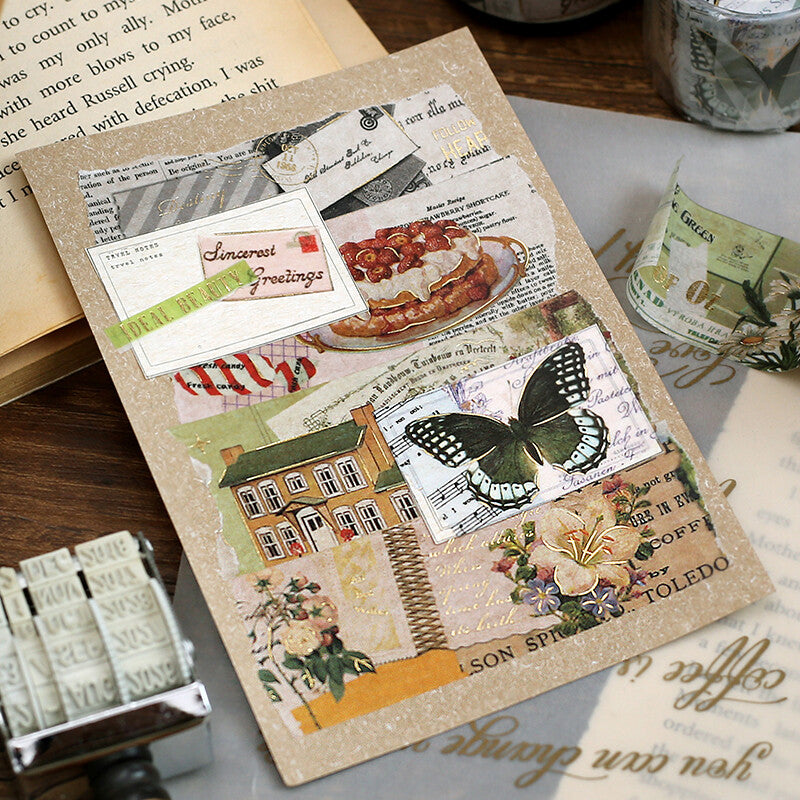 BGM Washi Tape- Vintage Butterfly