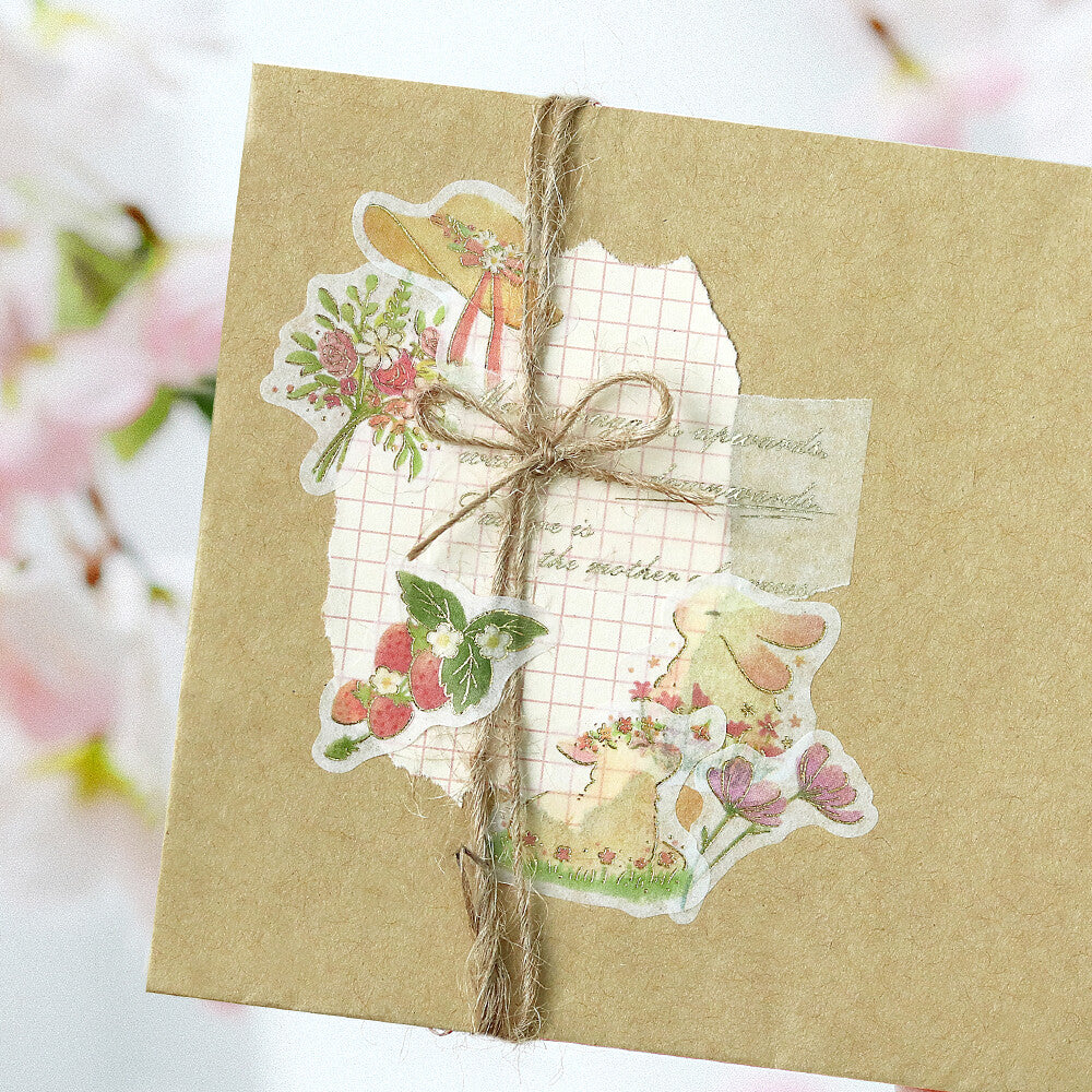 BGM Little Forest Flake Stickers - Pink