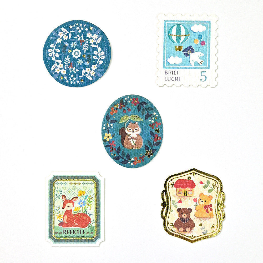 NB Co Japan Decoration Flake Sticker- Woodland Fairy Tale