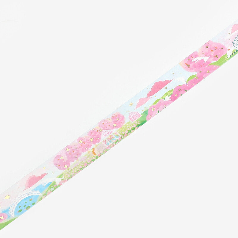 BGM Washi Tape- Little World Cherry Blossom Garden