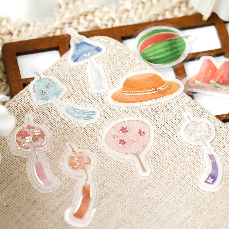 BGM Japanese Flake Planner Stickers- Afternoon Wind Chimes