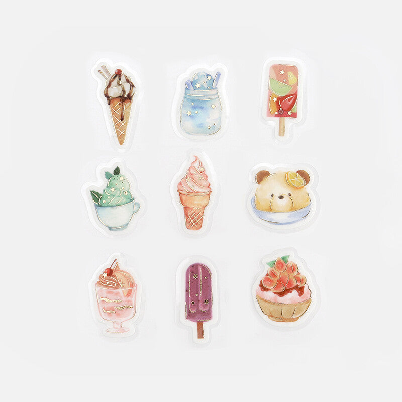 BGM Japanese Flake Planner Stickers- Summer Sweets