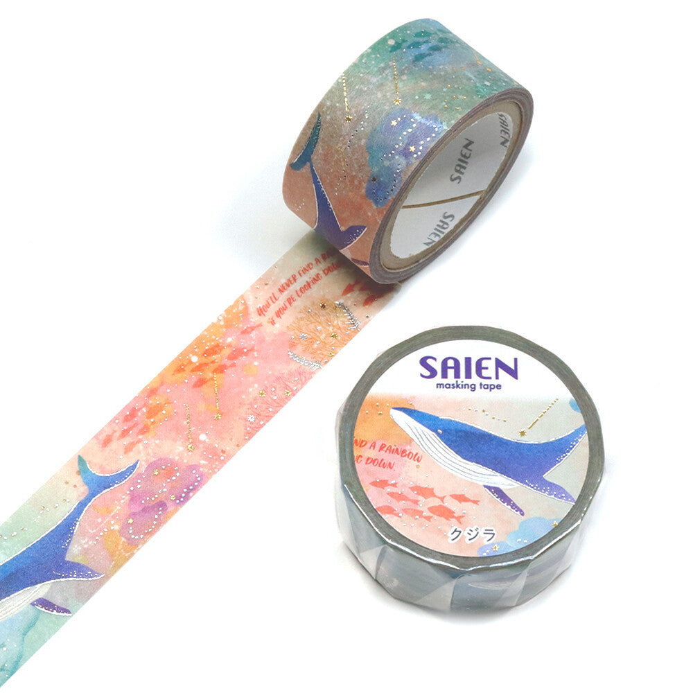 Kamiiso SAIEN Marine Life Whale Washi Tape