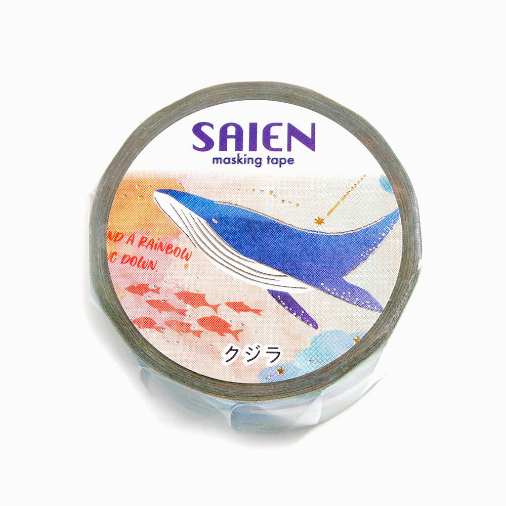 Kamiiso SAIEN Marine Life Whale Washi Tape