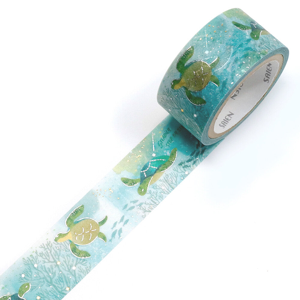 Kamiiso SAIEN Marine Life Sea Turtle Washi Tape