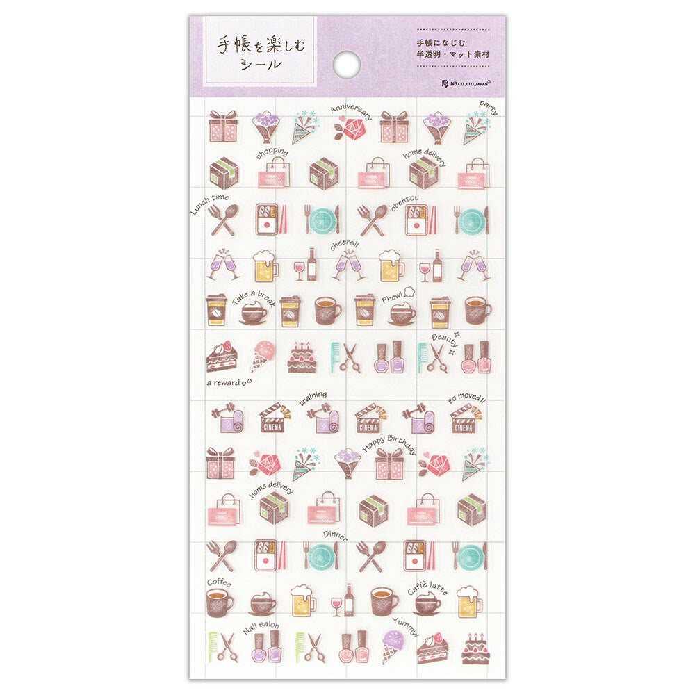 NB Co Japan Lifestyle Mini Sticker for Planner