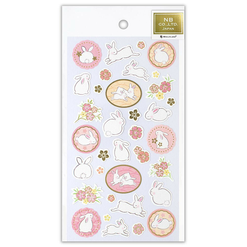 NB Co Japan Decoration Japanese-style Sticker- Rabbit