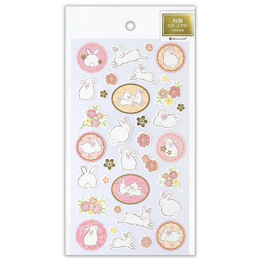 NB Co Japan Decoration Japanese-style Sticker- Rabbit