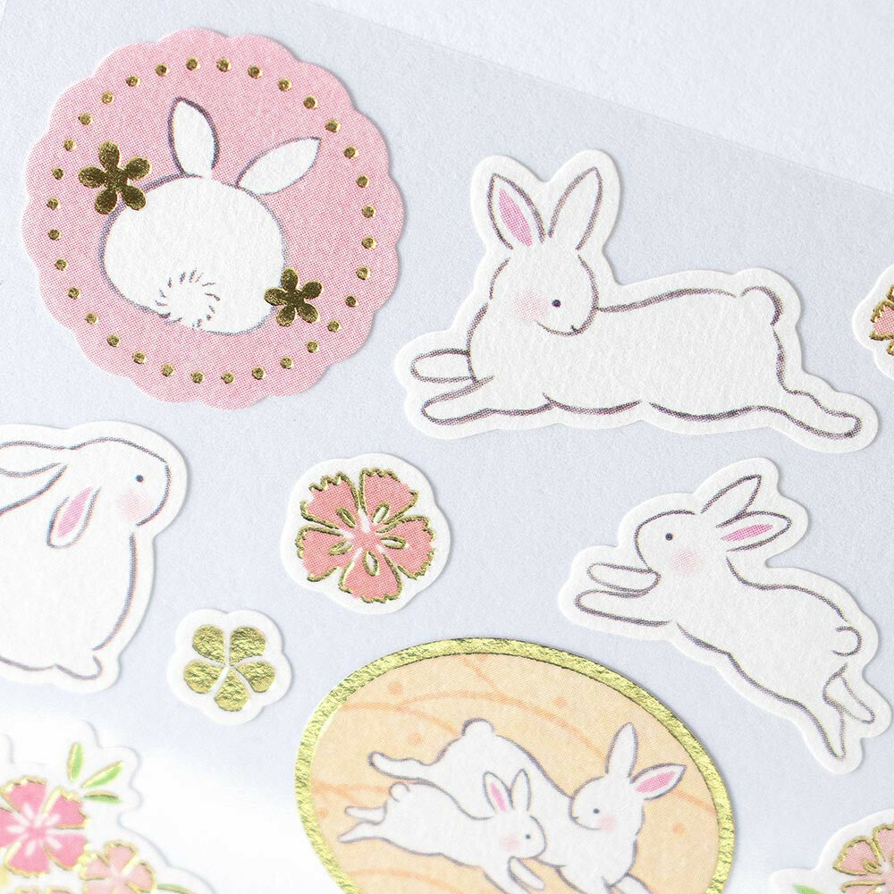 NB Co Japan Decoration Japanese-style Sticker- Rabbit