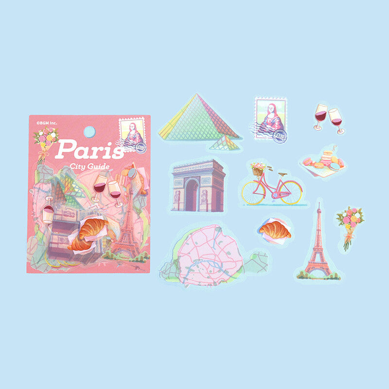 BGM Japanese Planner Stickers- City Walk Paris