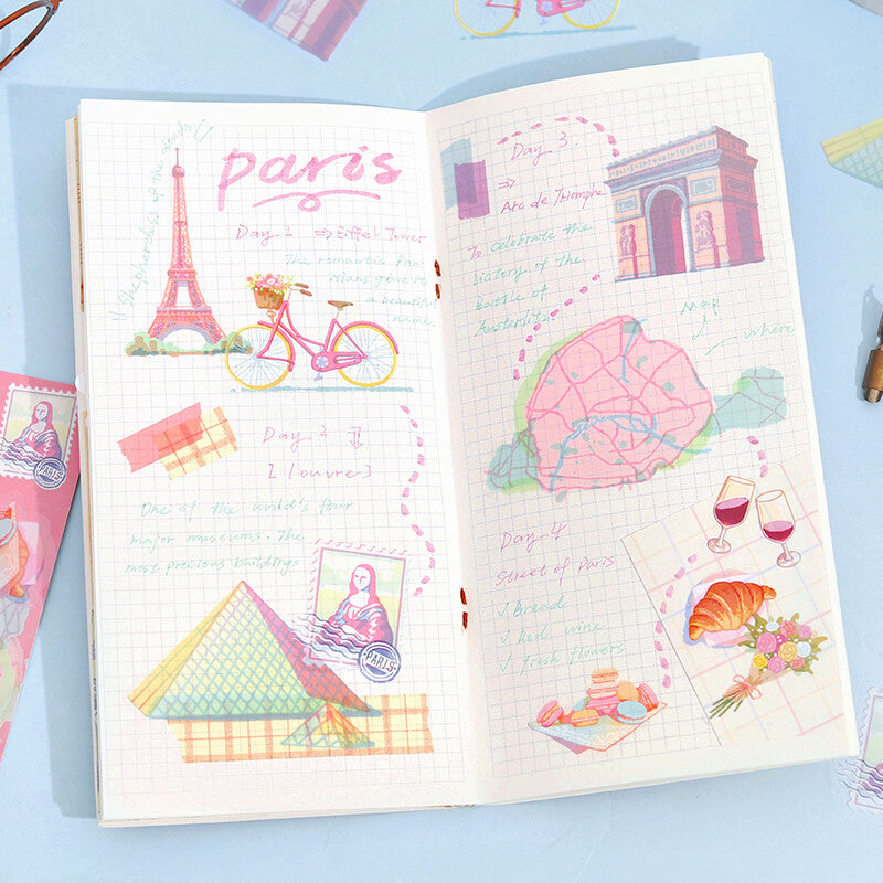 BGM Japanese Planner Stickers- City Walk Paris