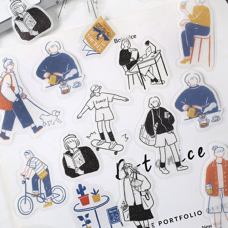 BGM Japanese Planner Stickers- City Girl