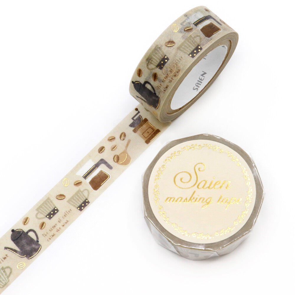 Kamiiso SAIEN Coffee Time Washi Tape