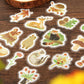 BGM Little Forest Flake Stickers- Yellow