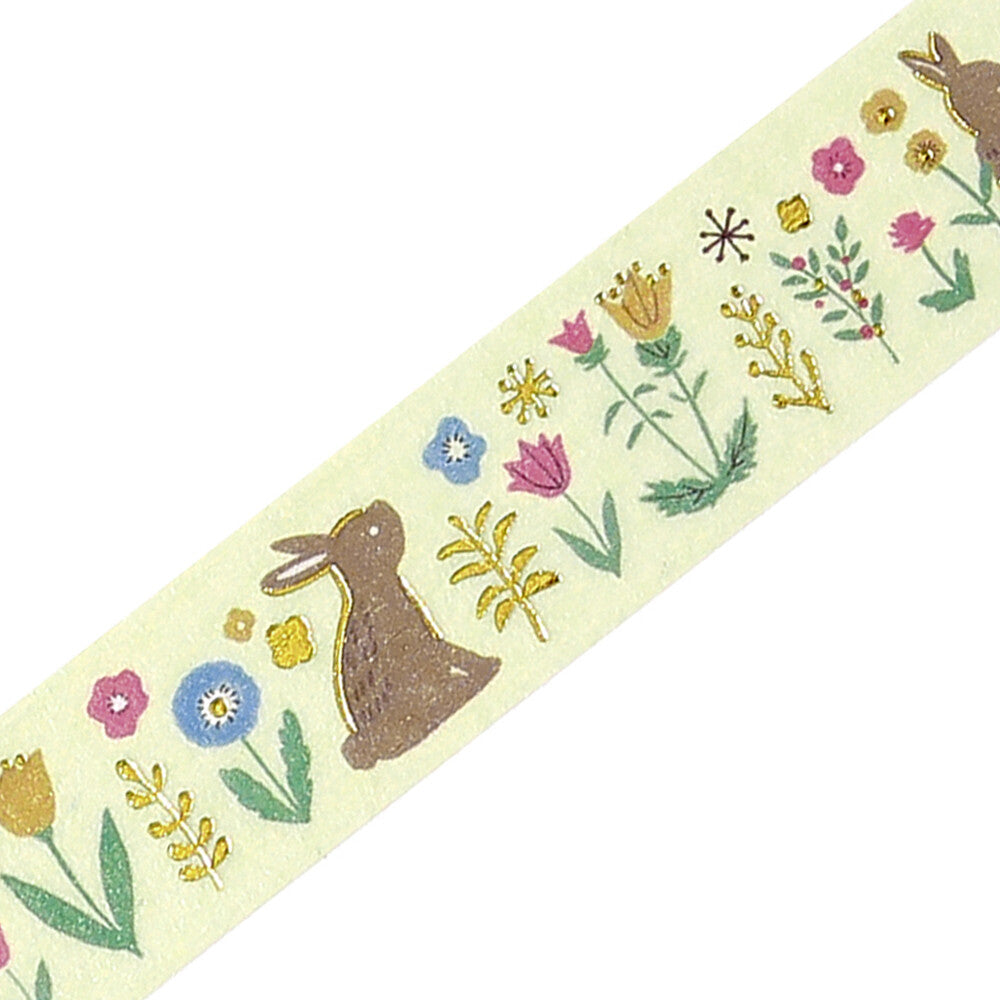 BGM Washi Tape Nordic Forest - Flowers And Rabbits
