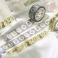 BGM Washi Tape Nordic Forest - Flowers And Rabbits