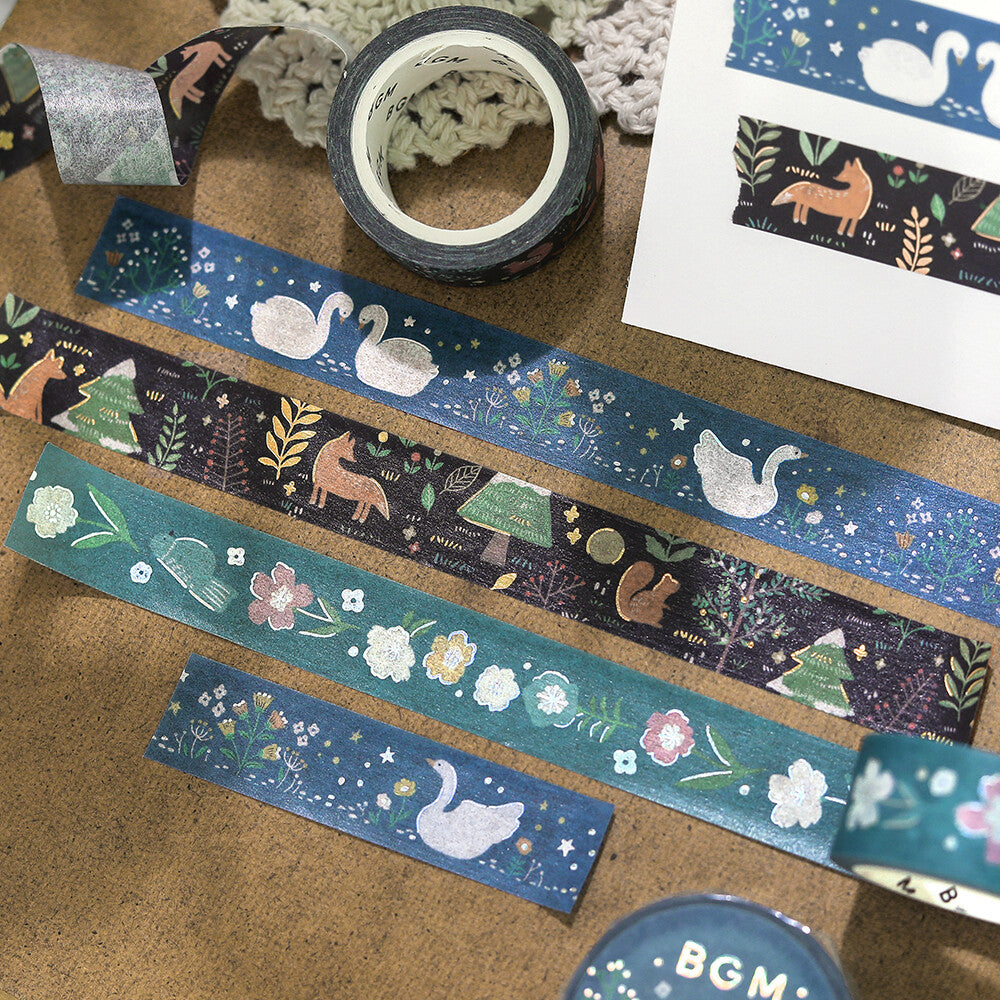 BGM Washi Tape Nordic Forest - Melody of Flowers