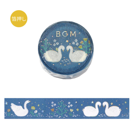 BGM Washi Tape Nordic Forest - Swan Lake