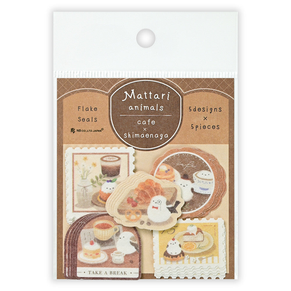 NB Co Japan Decoration Flake Sticker- Mattari Animals- Shima Enaga- Little Bird