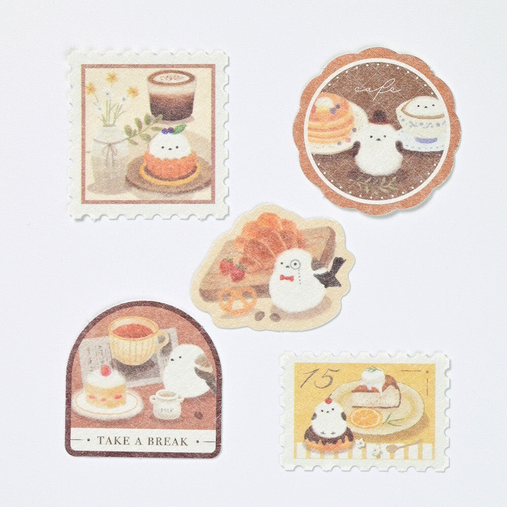 NB Co Japan Decoration Flake Sticker- Mattari Animals- Shima Enaga- Little Bird