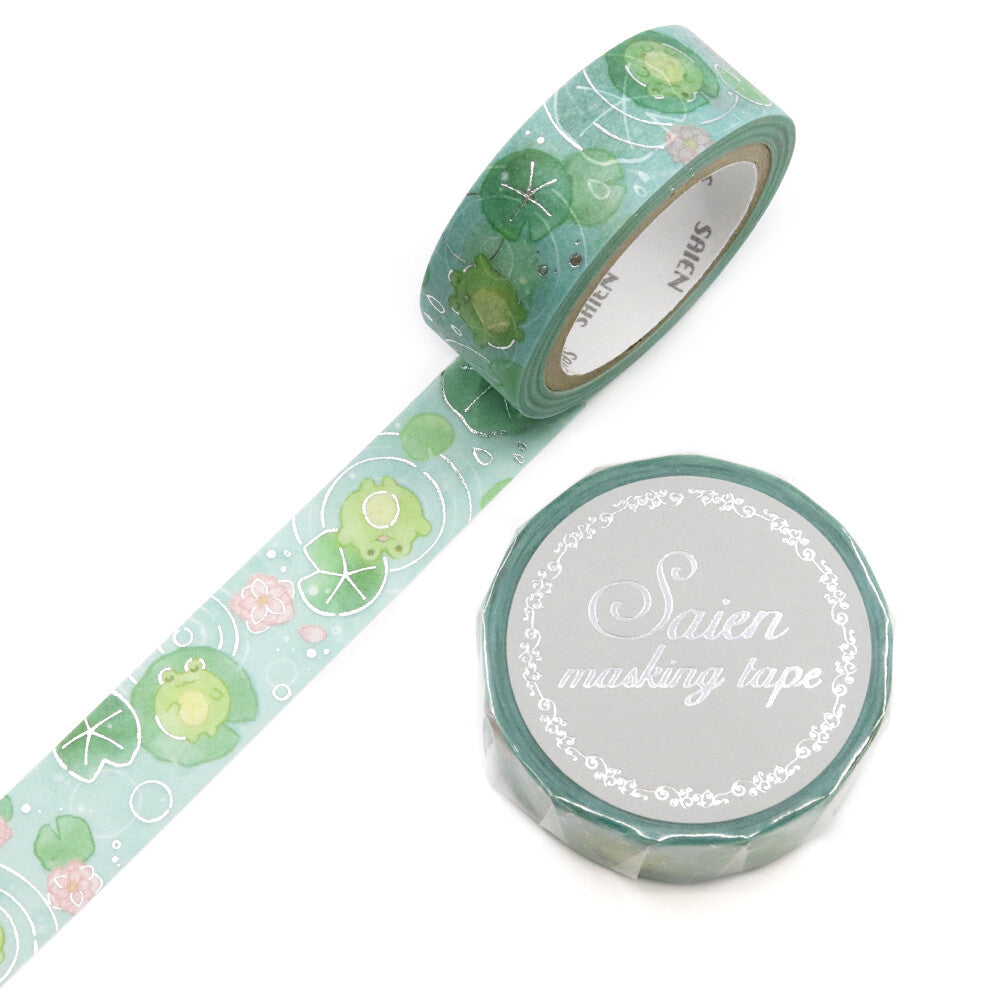 Kamiiso SAIEN Pukapuka Kaeru Frog Washi Tape