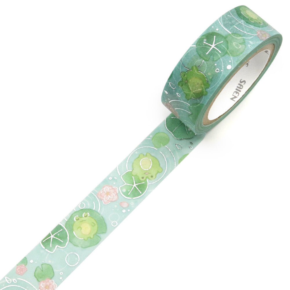 Kamiiso SAIEN Pukapuka Kaeru Frog Washi Tape