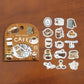 BGM Petit Story Flake Stickers- Cafe