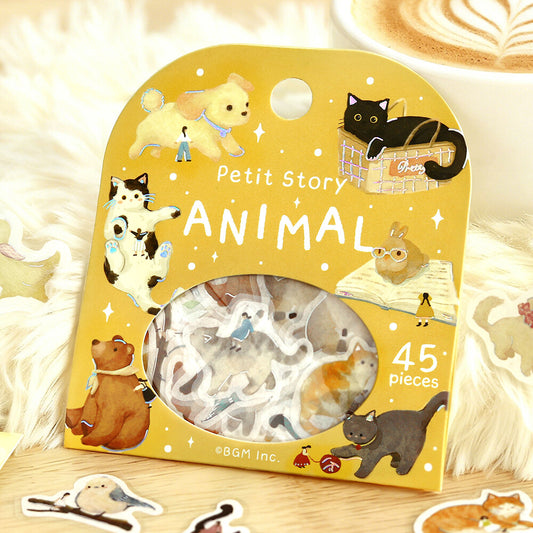 BGM Petit Story Flake Stickers- Animal