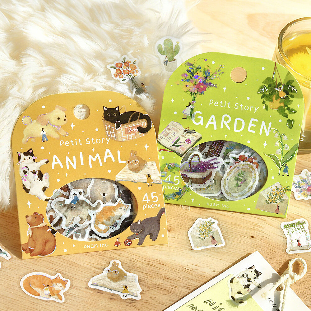 BGM Petit Story Flake Stickers- Animal