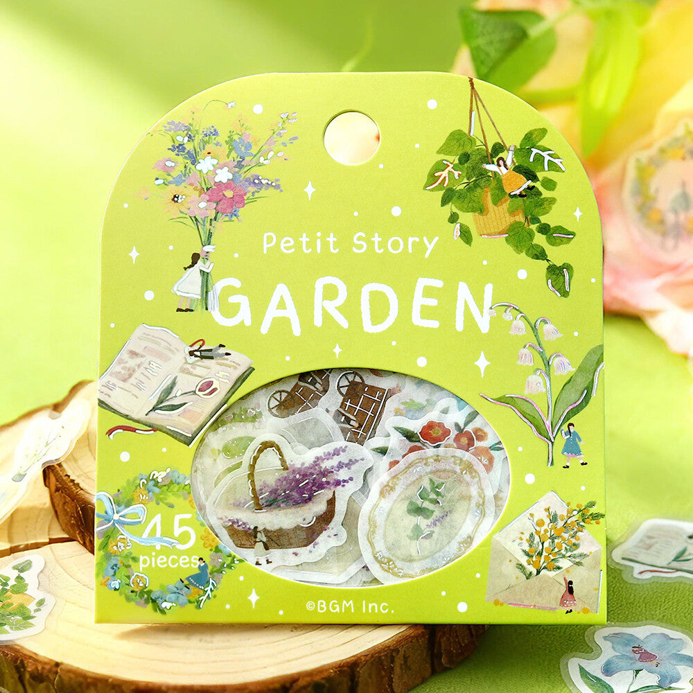 BGM Petit Story Flake Stickers- Garden