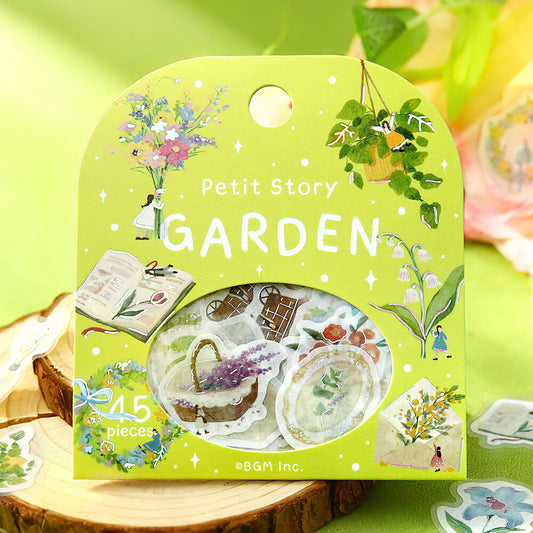 BGM Petit Story Flake Stickers- Garden