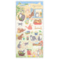 NB Co Japan Large Sticker Nyan Tomo Hananiwa- Kitten Floral Garden