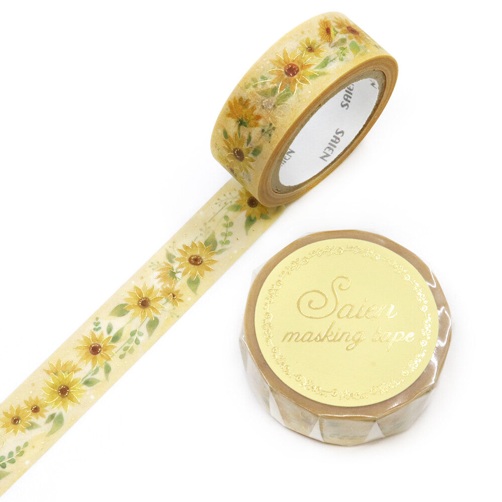 Kamiiso SAIEN Sunflower Washi Tape