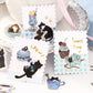 BGM Welcome Meow! Flake Stickers- Cafe Kuroneko