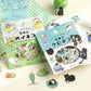 BGM Welcome Meow! Flake Stickers- Cafe Kuroneko