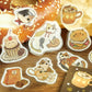 BGM Welcome Meow! Flake Stickers- Cafe Mikecat