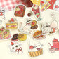 BGM Welcome Meow! Flake Stickers- Cafe Shironeko