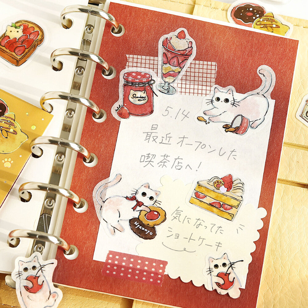 BGM Welcome Meow! Flake Stickers- Cafe Shironeko