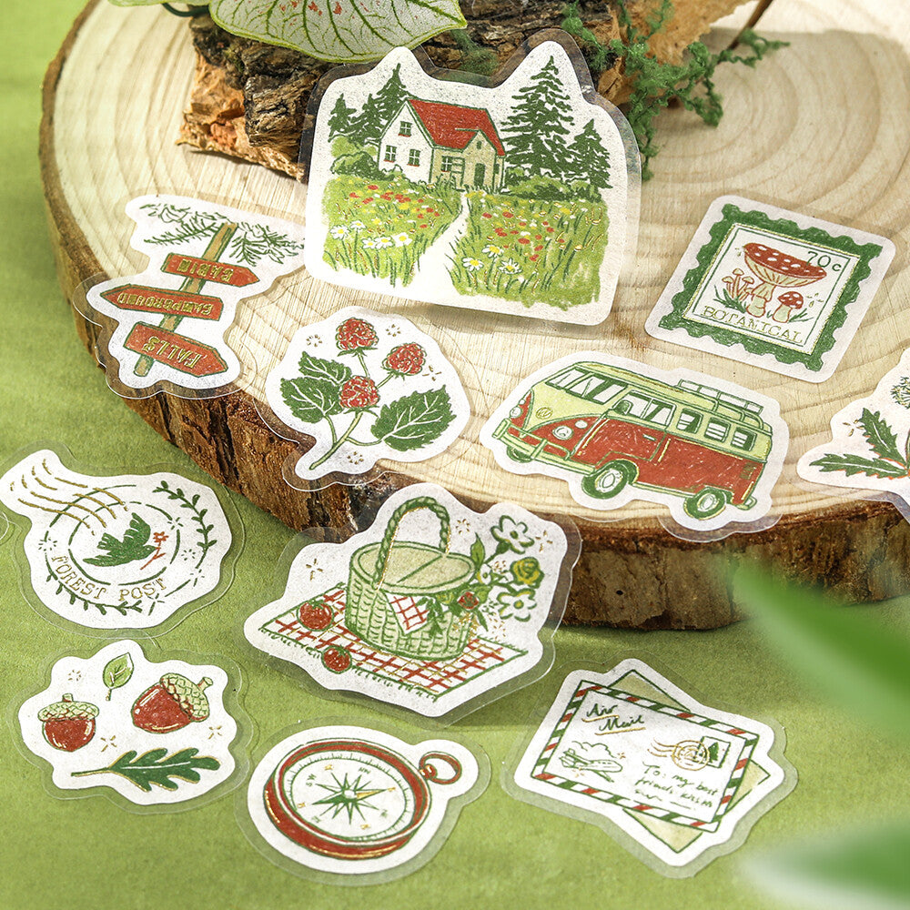 BGM Pieces of a Journey Flake Stickers- To The Forest
