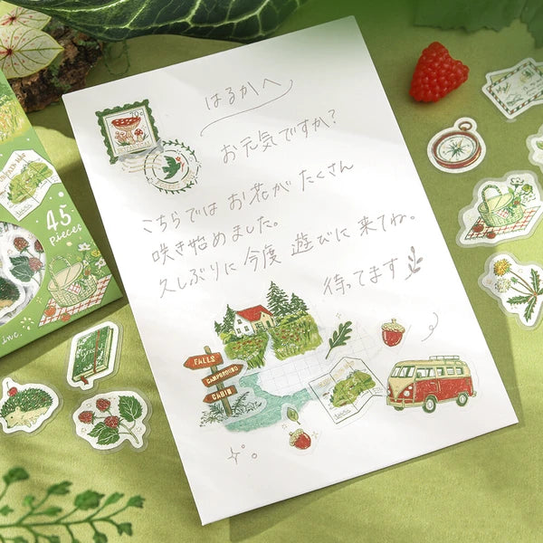 BGM Pieces of a Journey Flake Stickers- To The Forest