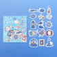 BGM Pieces of a Journey Flake Stickers- To The Sea