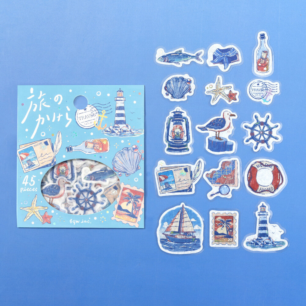 BGM Pieces of a Journey Flake Stickers- To The Sea