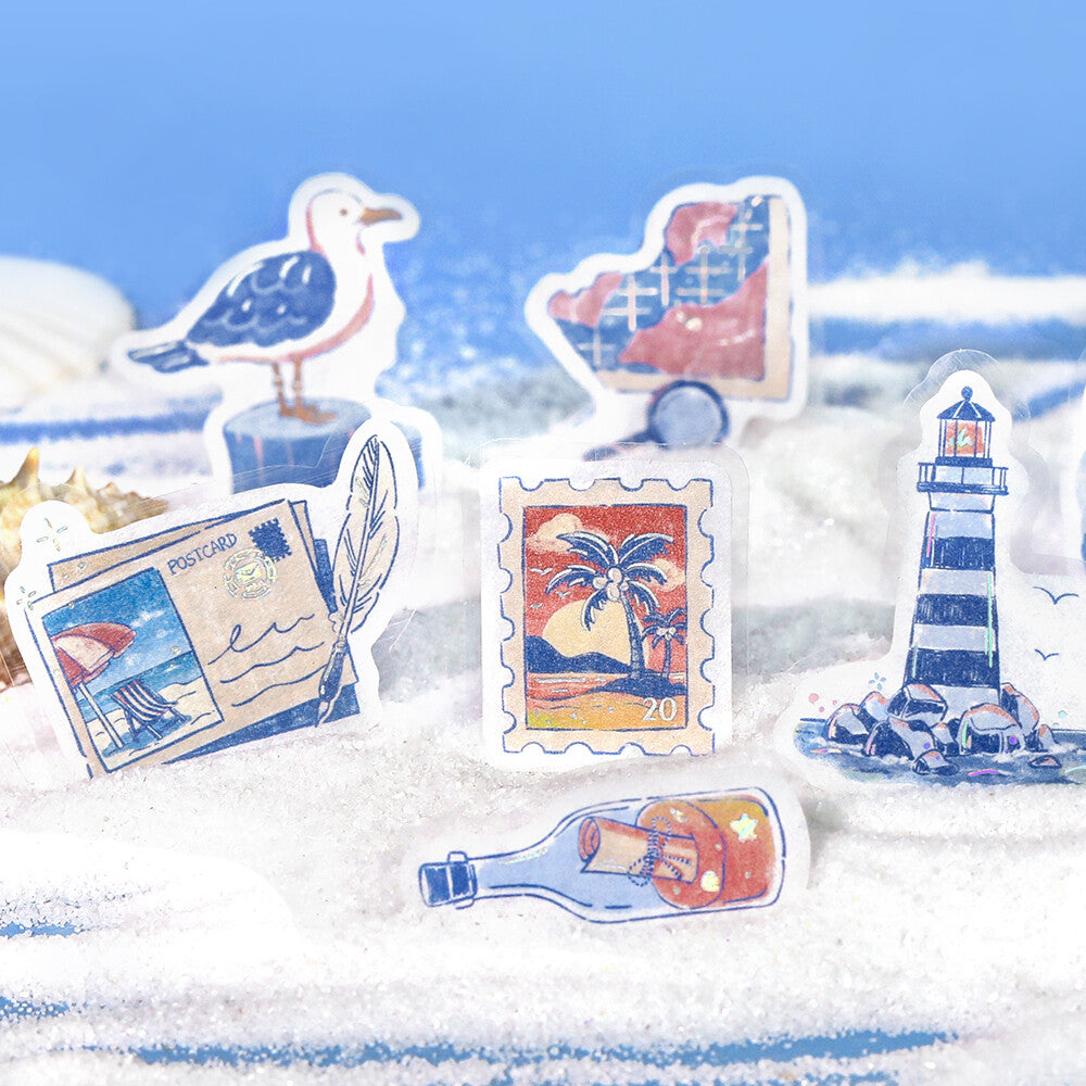 BGM Pieces of a Journey Flake Stickers- To The Sea