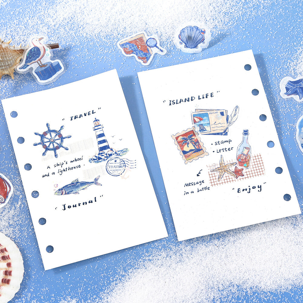 BGM Pieces of a Journey Flake Stickers- To The Sea
