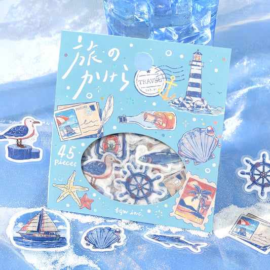 BGM Pieces of a Journey Flake Stickers- To The Sea