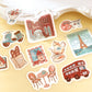 BGM Pieces of a Journey Flake Stickers- To The World