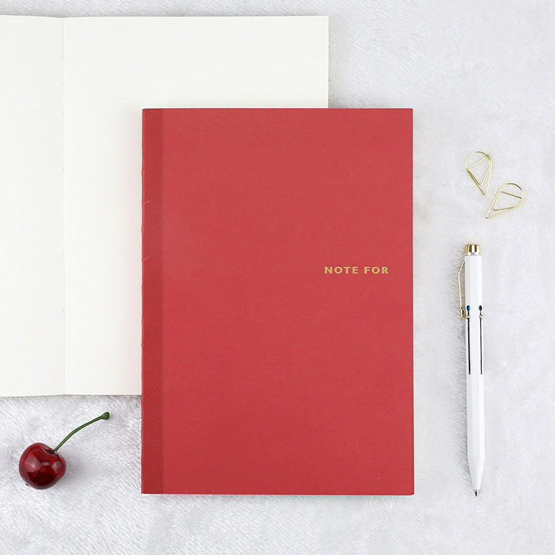 BGM A6 Grid Notebook- Wine Red