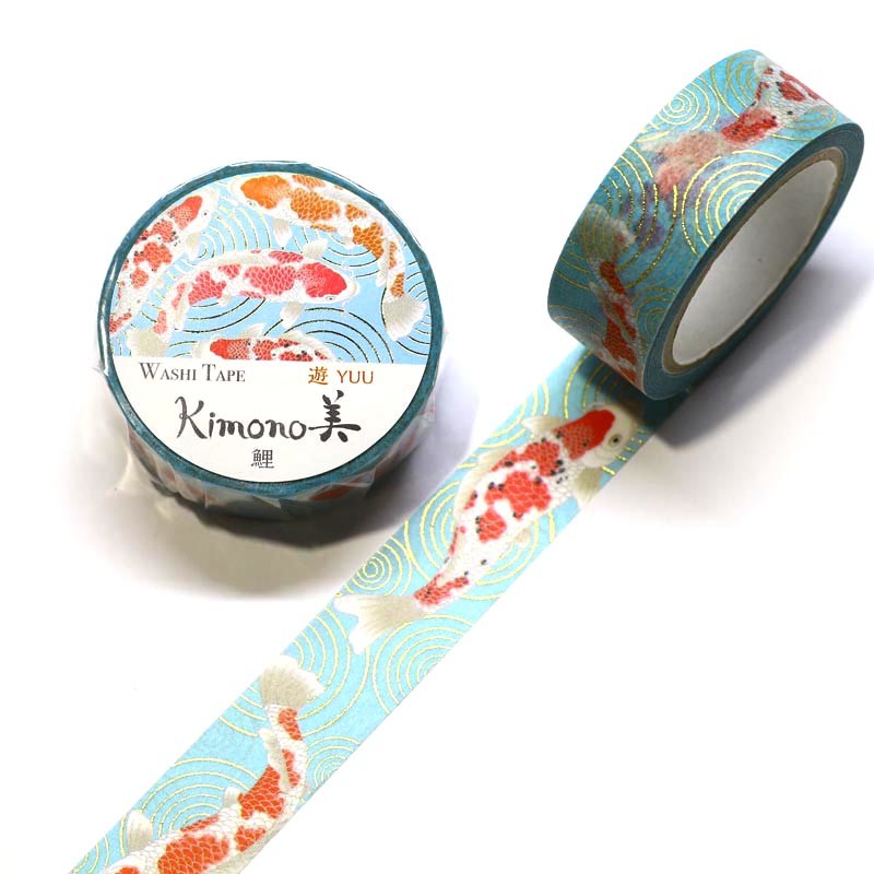 Kamiiso Kimono Koi Carp Washi Tape