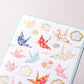 NB Co Japan Large Japanese Style Stickers Crane