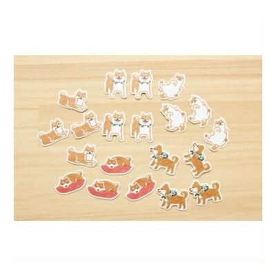 Furukawa Shiko Japanese Flake Stickers- Dog